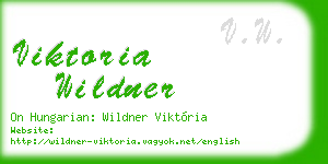 viktoria wildner business card